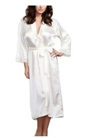 แฟชั่นนุ่มสบาย Night Robe เข็มขัดผู้หญิงเสื้อคลุมอาบน้ำผู้หญิงนอนชุดนอนเซ็กซี่ชุดนอน Shift 2017 เลือก 3 สี
