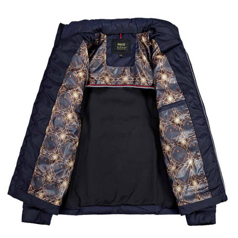 2019 ファッション冬のダウンジャケット 95% ホワイトダックダウンライト暖かい男性カジュアル古典的なソリッドカラーのジャケット Jaqueta masculino