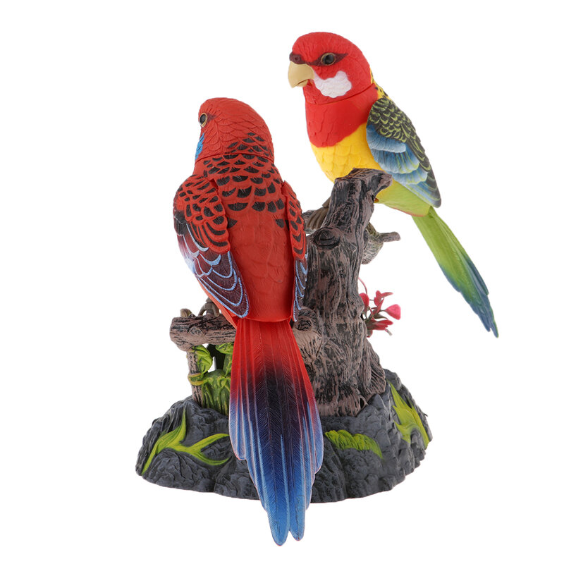 Ton Stimme Aktiviert Reden Papageien Tanzen Zirpen Vögel mit Stift Halter und