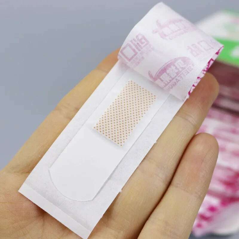 100 sztuk/paczka przezroczyste rany Plaster medyczne antybakteryjne Plaster bandaże naklejki podróży w domu apteczka
