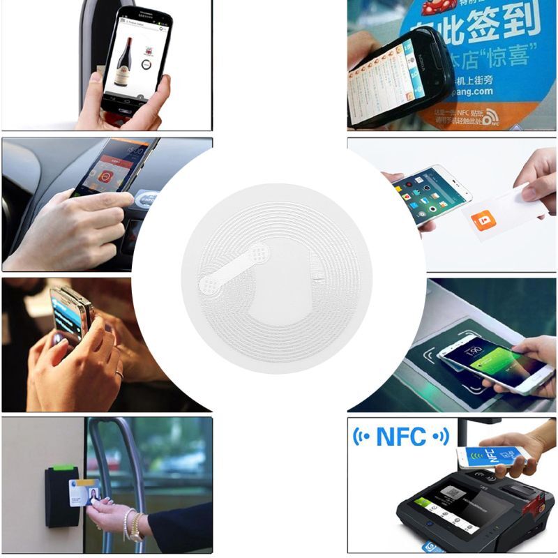Etiqueta Adhesiva NTAG213 etiqueta RFID para tarjeta Control acceso, 10 Uds., envío directo