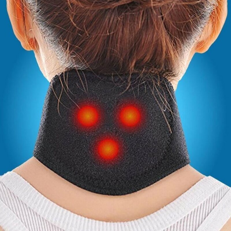 Tutore per collo autoriscaldante supporto per cintura in tormalina per terapia magnetica supporto per collo con riscaldamento spontaneo