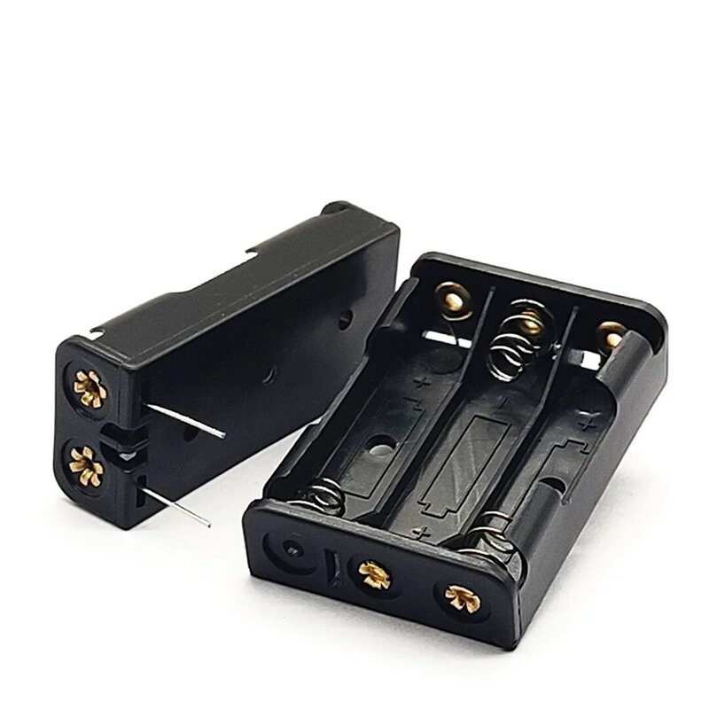 AAA Battery Holder With Pins AAA Battery Case 1X2X3 Section Battery Compartment AAA Battery Box With Pin 1.5V/3V/4.5V