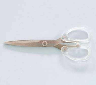 Simple transparent scissors home security office portable manual tailor scissors office paper cutting student art scissors