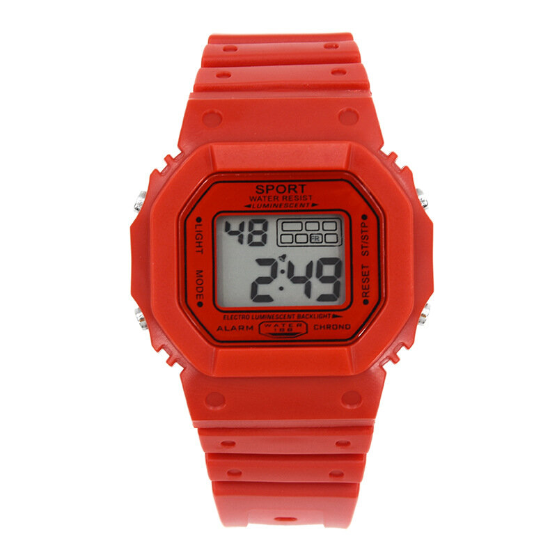 Free Shipping Simple Fashion Men's Women's Watch Sports Waterproof Led Electronic Watch for Boy Girl Student Digital Clock