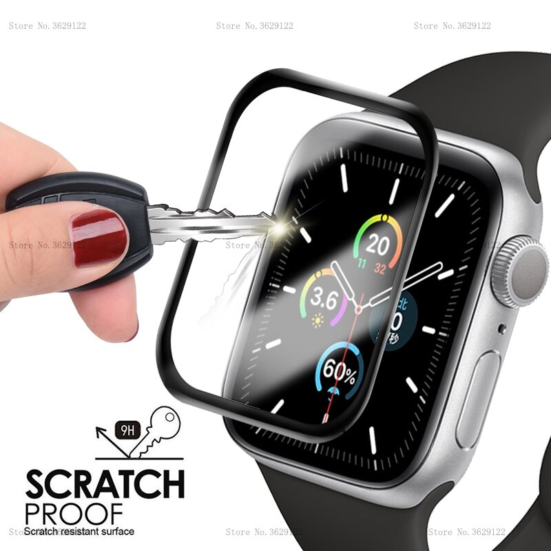 Protector de pantalla impermeable para Apple Watch, película suave para Iwatch 6, 5, 4, 3, 2, 1, 42, 38MM, 44MM, 40MM, no vidrio templado