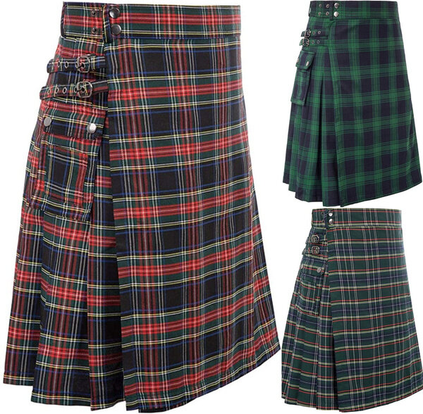Herren Schottischen Traditionellen Highland Tartan Kilt
