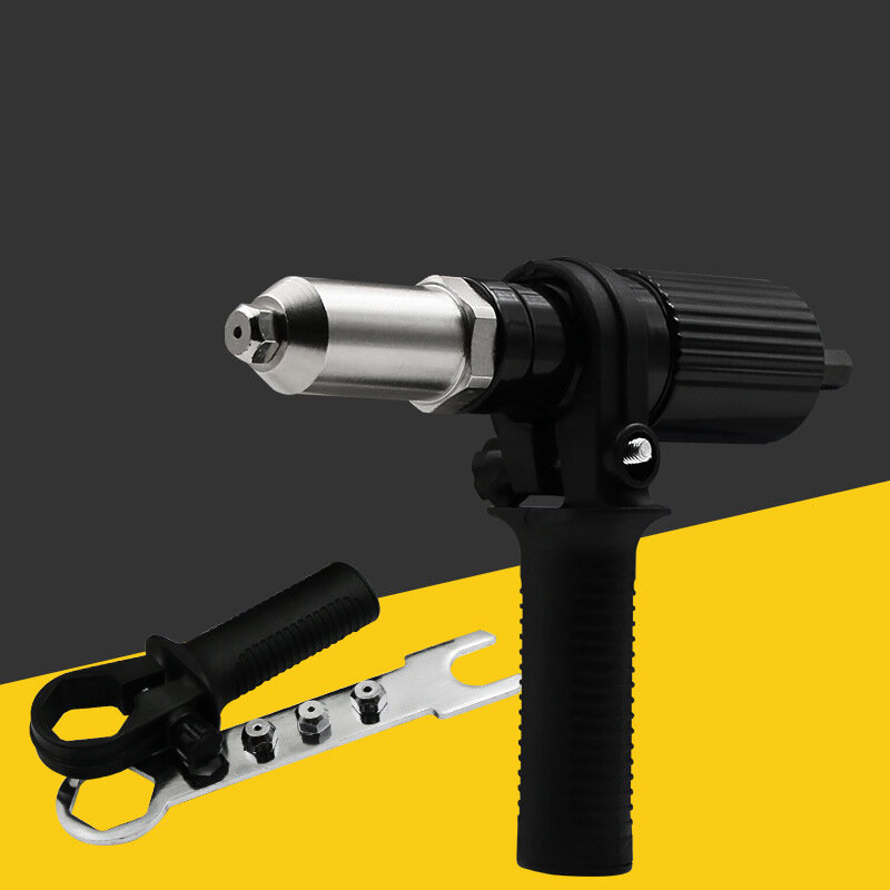 Profesjonalny elektryczny nakrętka nitu karabin maszynowy rdzeń Pull akcesoria bezprzewodowe nitowanie pistolet Adapter wiertarski nakrętka typu Insert narzędzia