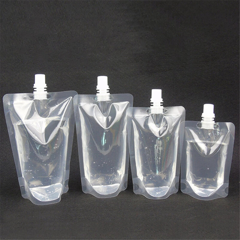 Bolsa de plástico transparente para champú, botella de viaje para loción, desinfectante de manos, maquillaje, 100/150/200/250/300 ml