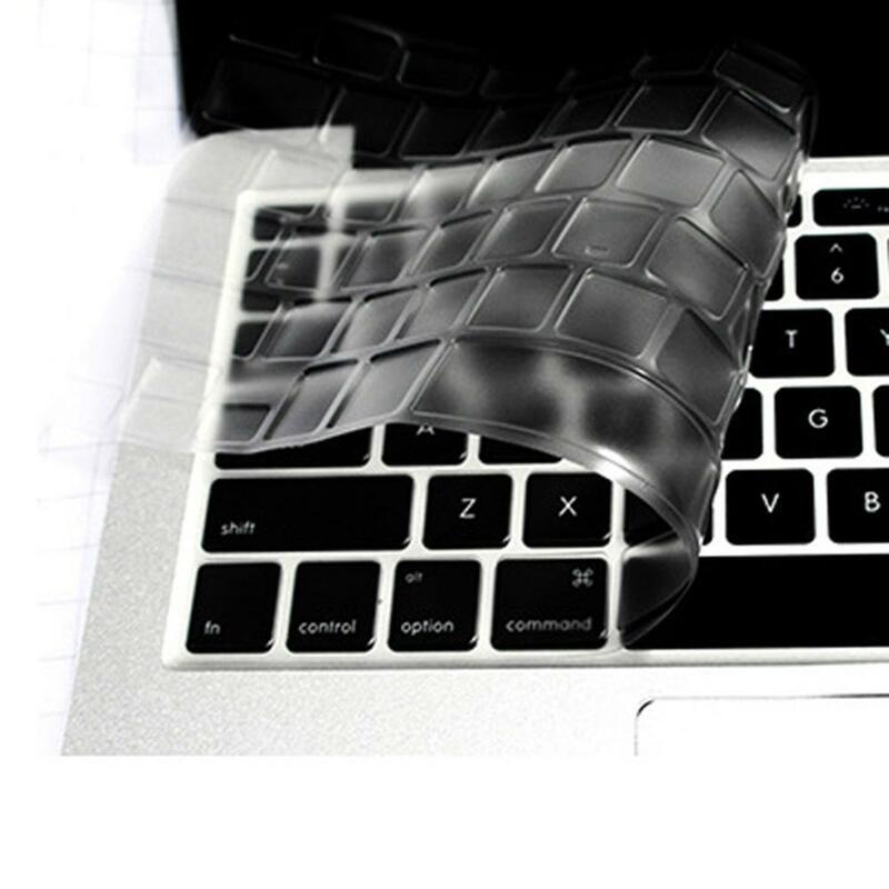 Lapisan Pelindung Keyboard Laptop Tahan Air Penutup Keyboard Silikon Lunak Penutup Keyboard Antidebu untuk Laptop PC Notebook 15 Inci