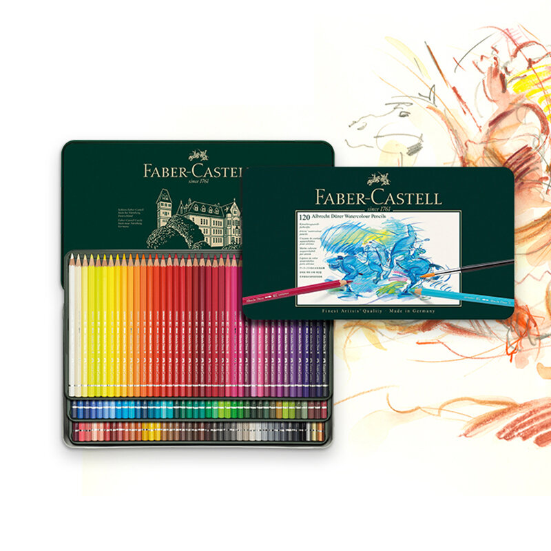 Faber Castell-lápices De acuarela De artista profesional, 12/24/36/48/60/1175 colores, solubles en agua, 72/120