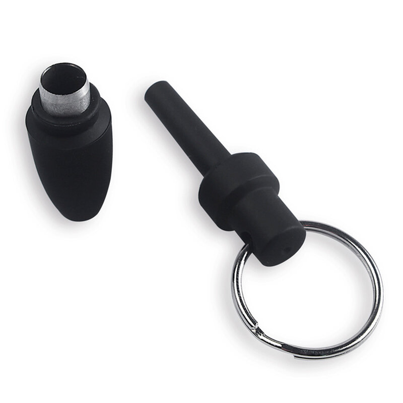 With Key Ring Draw Hole Portable Accessories Cool Cigar Punch Cutter Rubber Clip  Rubber Metal Cigar Punch Cutter