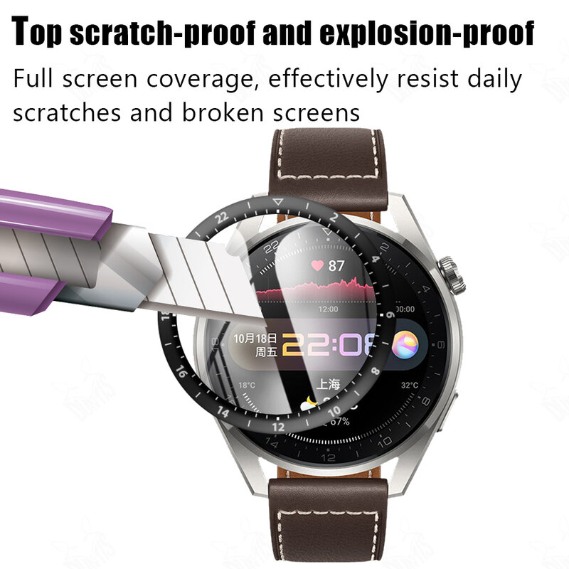 3Pcs für Huawei Uhr 3 Pro Voll Curved Screen Protector Schutz Film Abdeckung für Huawei Uhr 3 Protector film (Nicht Glas