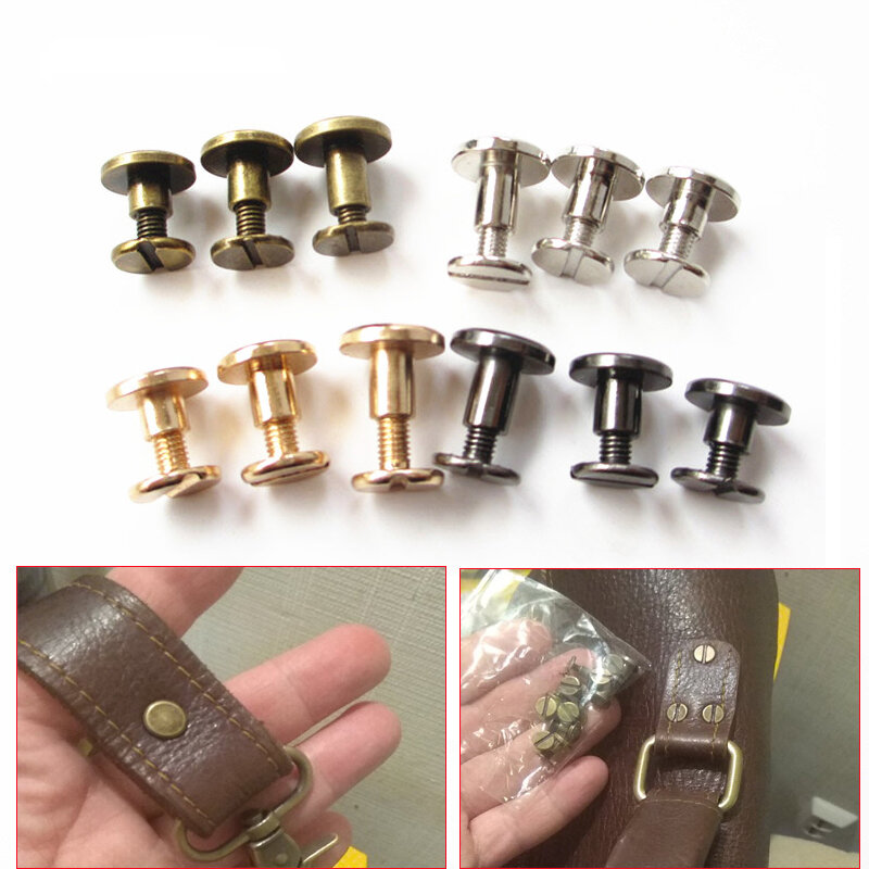 Rebites de couro dupla tampa rebites ferramenta rebite de couro rebites de bronze para rebites decorativos de couro para rebites de cobre de couro fo