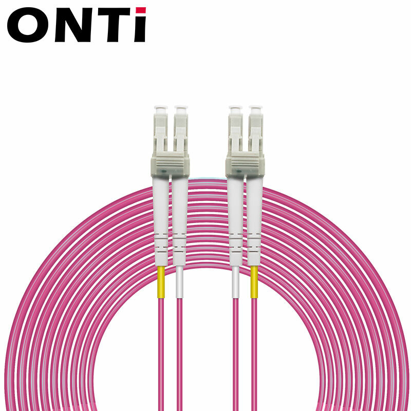 ONTi OM4 10 Gigabit Multimode Fiber Optic Patch Cord 1-100m 50/125 2.00mm 10/40/100Gbps 2 core Duplex Fiber Jumper Pigtail