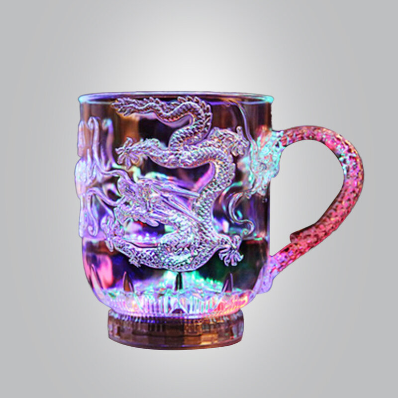 ノベルティ-魔法のLEDドラゴン,色とりどりのナイトライト,パーティーやバーの装飾用のきらびやかな虹色