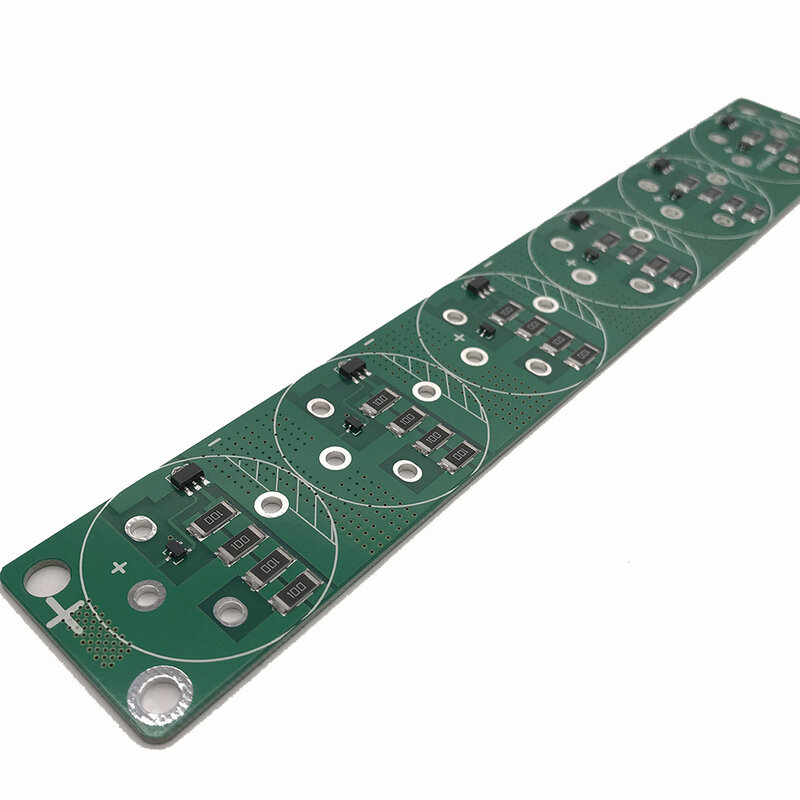 6 pces única linha super farad capacitor balanceamento placa de proteção 2.5 -3v 360f 400f 500f 700f 4 pinos capacitor placa de proteção