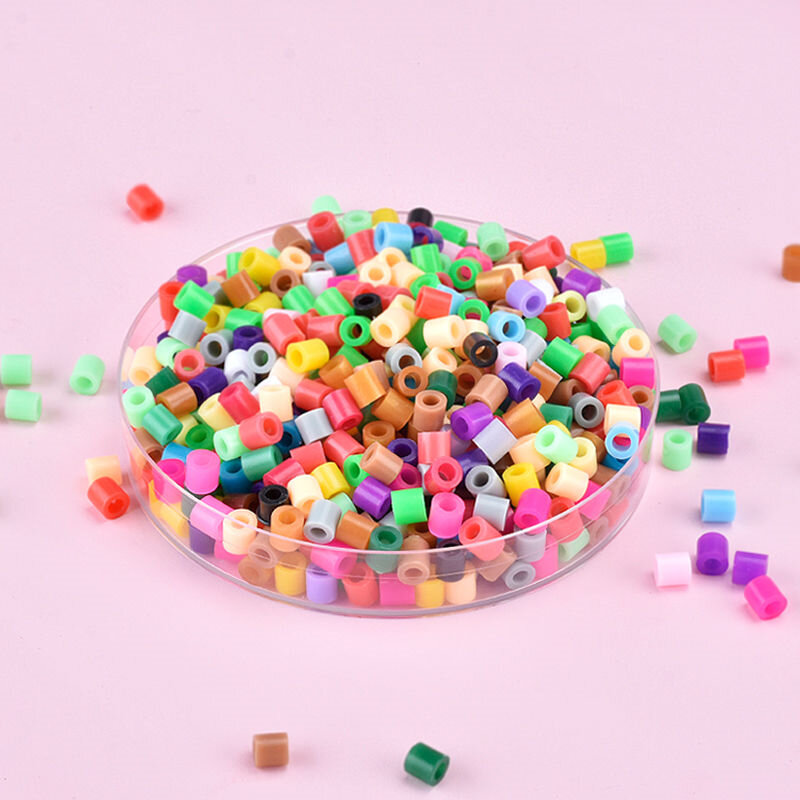 200pcs/bag 5.0 mm Hama Beads Diy Puzzles Kids Fun DIY Handmaking Intelligence Educational High Quality Gift Toys Iron Beads