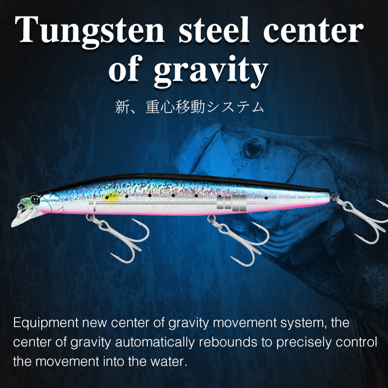 TSURINOYA-señuelo de Pesca de Mar de tungsteno, cebo duro Artificial grande de 140mm y 24g, de fundición ultralarga, 140F