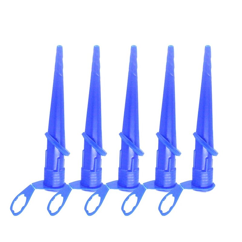 5pcs Plastic Pointing Universal Construction Tools Sealing Glass Glue Tip Mouth Caulking Nozzle Professional Odorless Durable