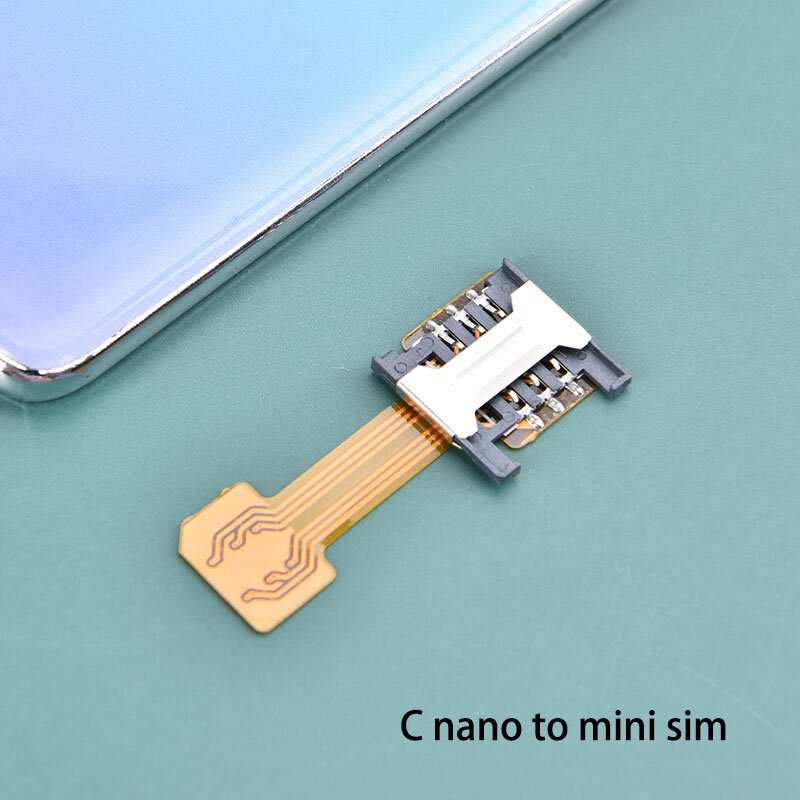 1PC Card Adapter Universal TF Hybrid SIM Slot Dual SIM Card Adapter Micro Extender การ์ด Nano