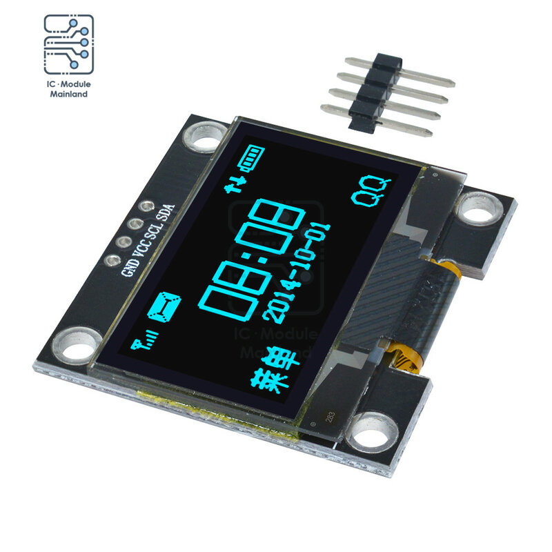 Módulo de pantalla OLED para Arduino SSH1106, 1,3 pulgadas, 4 pines, 128x64, IIC I2C Serial LCD, placa OLED
