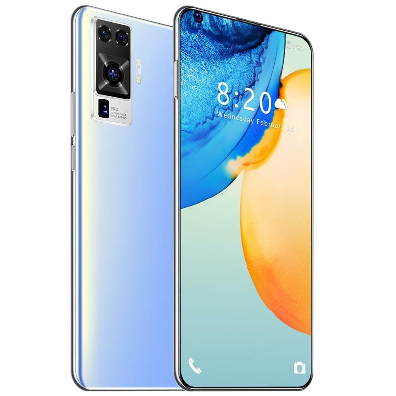 Smartphone 7.1 Inch X60 Pro Global Versie Full Screen Supercharge Deca Core Android 9.0 8Gb Ram 256Gb Rom 3 Camera In Voorraad