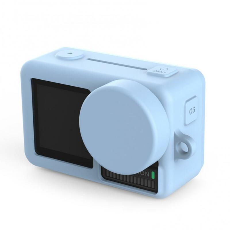 Custodia protettiva per lenti in Silicone morbido accessorio per fotocamera per OSMO Action anti-caduta, antiurto, antimpronta, antimacchia