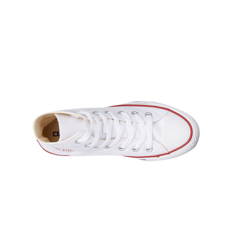 Original authentique Converse ALL STAR classique haut unisexe chaussures de skate à lacets résistant toile chaussures blanc 101009
