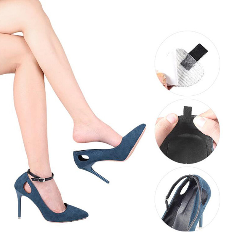 Cordones de zapatos de tacón alto para mujer, cinturón de zapatos ajustable, sujeción de tobillo, cordón antideslizante suelto, banda de correas de corbata, 1 par