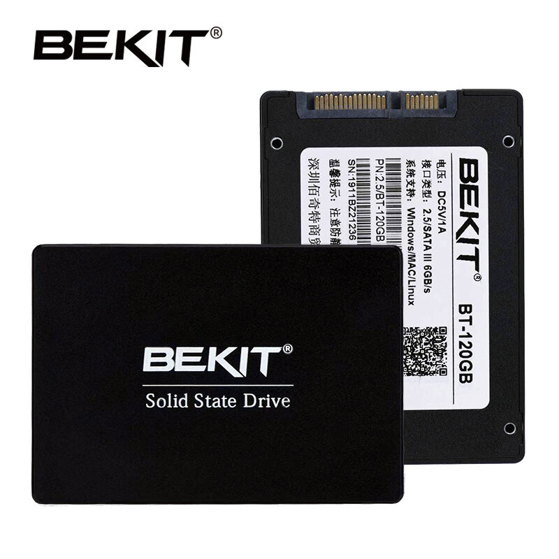 Bekit-discos de estado sólido interno, 2.5 polegadas, 120gb, 240gb, 60gb, 480gb, 960gb, ssd 2.5, disco rígido para computador, notebook