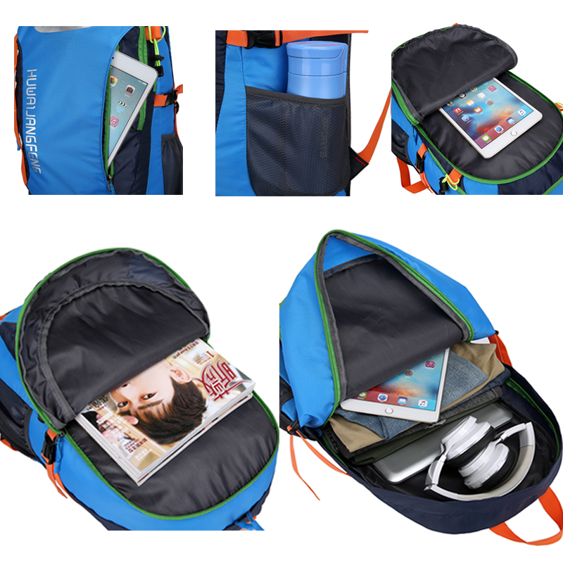 40L рюкзак мужской и женский рюкзак мужская дорожная сумка спортивная сумка для альпинизма на открытом воздухе походный кемпинг водонепрони...