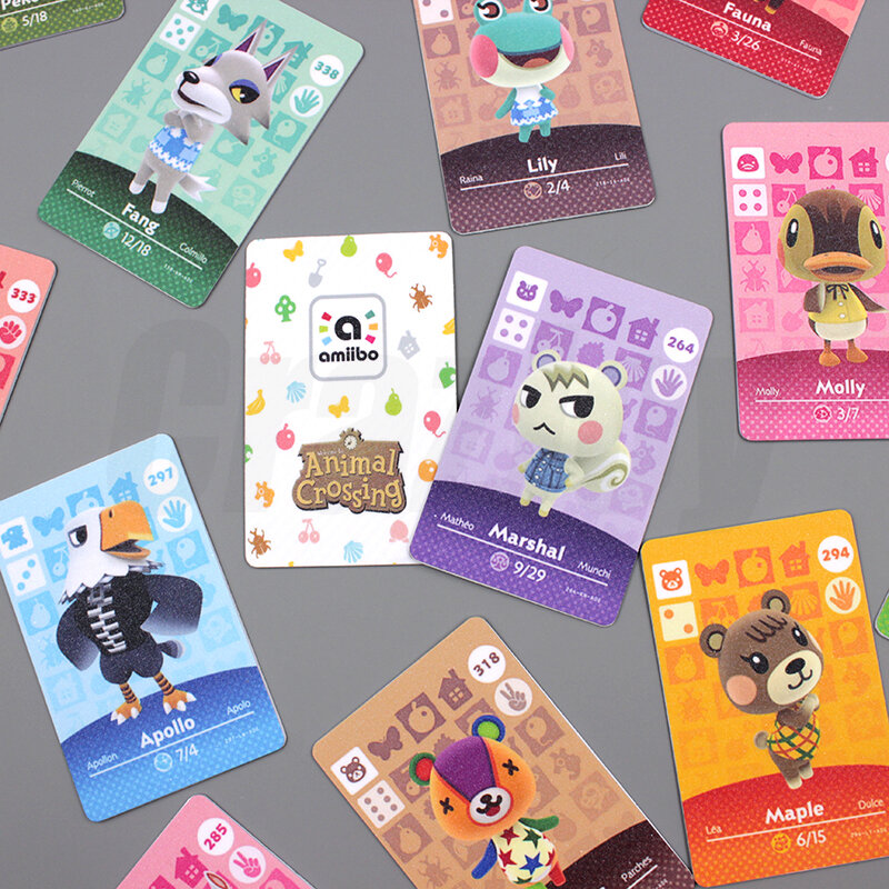 Carte chaude Amiibo Animal traversant de nouveaux Horizons Carte de jeu pour NS Switch 3DS jeu de cartes NFC cartes villageois maréchal