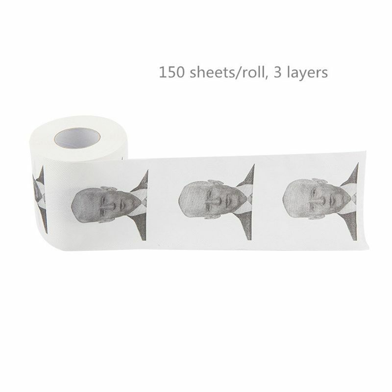 2022 Joe Biden Pola Dicetak Gulungan Kertas Toilet Kebaruan Hadiah Kamar Mandi Kertas 250 Lembar dengan 2 Lapisan atau 150 Lembar dengan 3 Lapisan