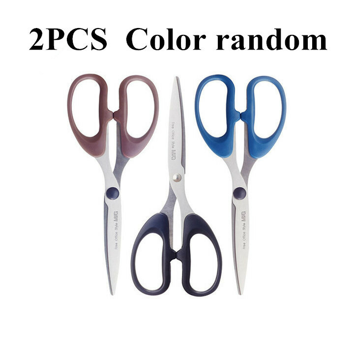 M&G ASS91420 Student Scissors Household Paper Scissors Office Hand Scissors Stainless Steel 2PCS