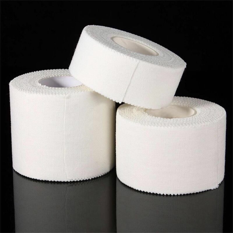 1PC Medical Waterproof Cotton White Premium nastro adesivo Sport Binding Physio Muscle Elastic Bandage Strain injection Care Support