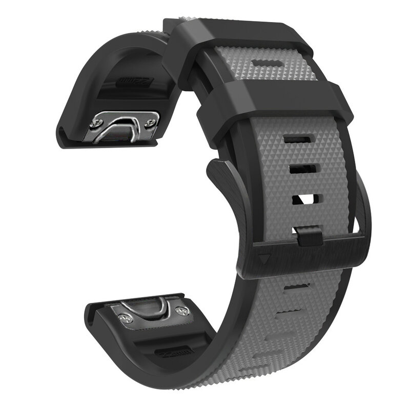 22 26mm esporte silicone pulseira para garmin fenix 6 pro 6x 5x 5 plus smartwatch fivela de aço à prova deasyágua easyfit pulseira de pulso