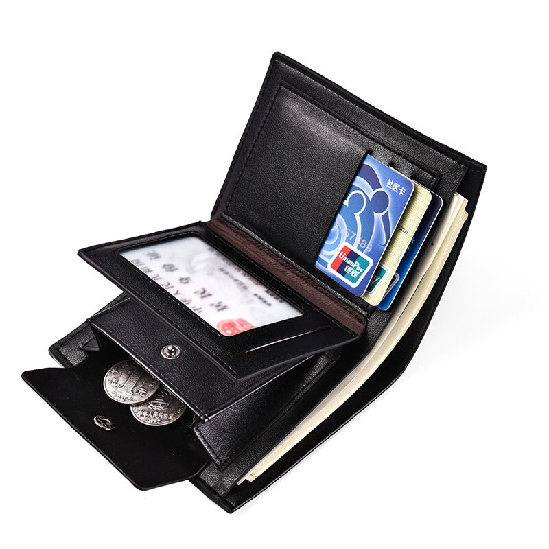 2024 nuovo intorno portafoglio porta carte d'identità portafoglio di alta qualità portafoglio porta carte di credito portafoglio da uomo con portamonete