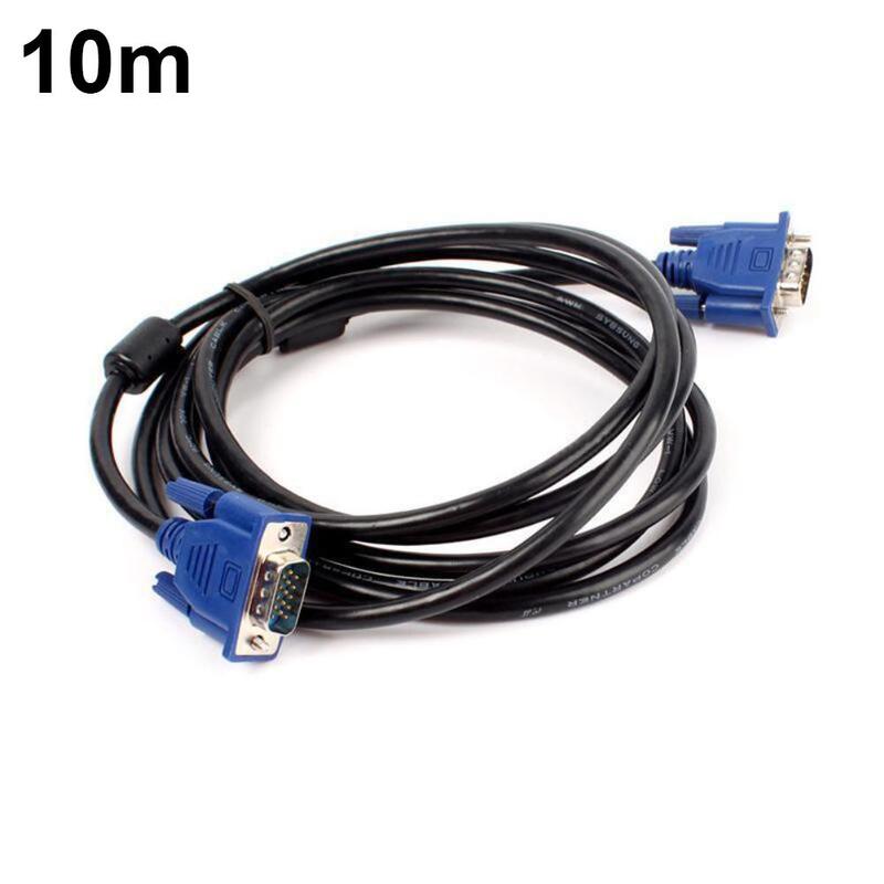 Câble d'extension VGA mâle vers mâle, 15 broches, 1.5 m, 3 m, 5 m, 10m, pour PC, TV, moniteur, ordinateur portable, budgétaire, HDTV