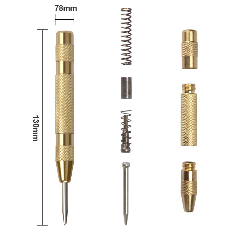FivePears Step Drill Bit Set Automatic Kerner，Stage Drills 32mm Metal Core，Tools,Set Of Drill For Metal Cone