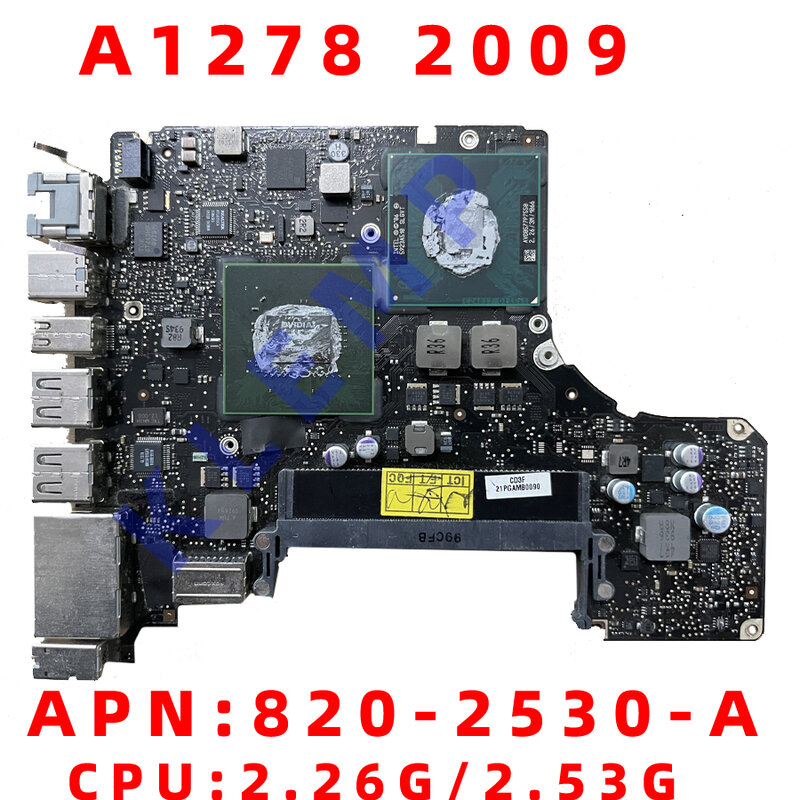 A1278เมนบอร์ดสำหรับ MacBook Pro 13 "A1278 Logic Board 820-2530-A 820-2879-B 2009 2010 MC374 MD990