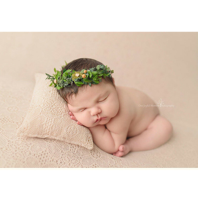 Selimut Properti Fotografi Baru Lahir Gadis Aprikot Bunga Putih Kain Latar Belakang Berongga Aksesori Foto Bayi Latar Belakang Flokati Anak Laki-laki