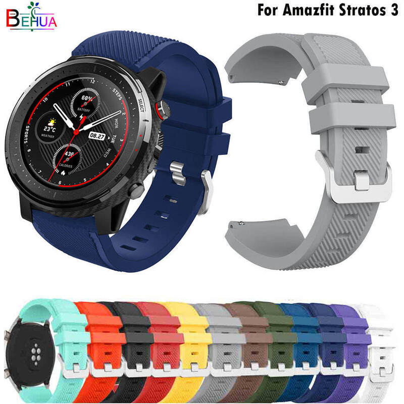 Remplacement de bracelet de montre intelligente pour Xiaomi Huami Amazfit Stratos, bracelet de montre Huawei, accessoires de bracelet, 3, 2, 2S, 46mm
