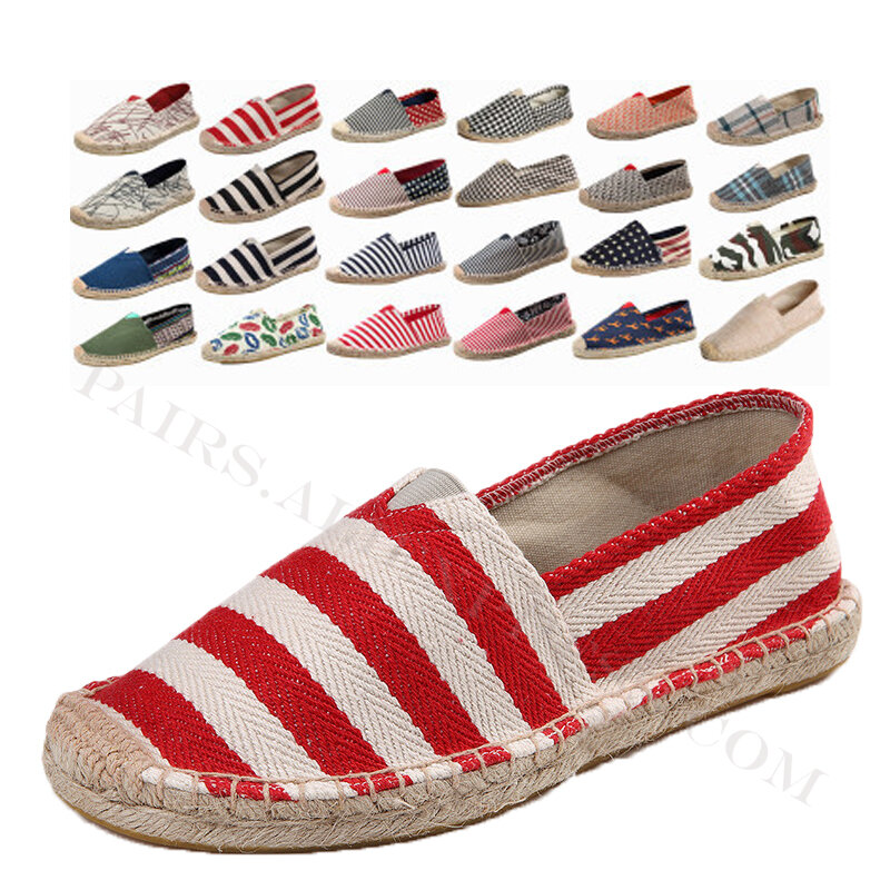 New Summer Linen Breathable Casual Flats Shoes Mens Espadrilles Loafers Fashion Boy Canvas Shoes Fisherman Driving Footwear