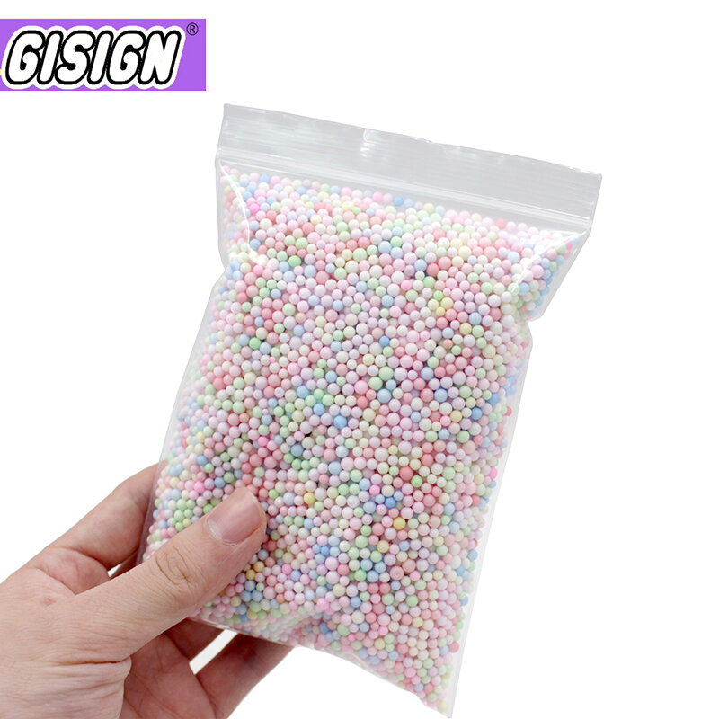 Breloques de remplissage de mousse Slime, additifs en mousse IkAccessrespiration, perles Slimes, tout pour Slime, argile, fournitures d'artisanat Lizun, bricolage, 1 paquet