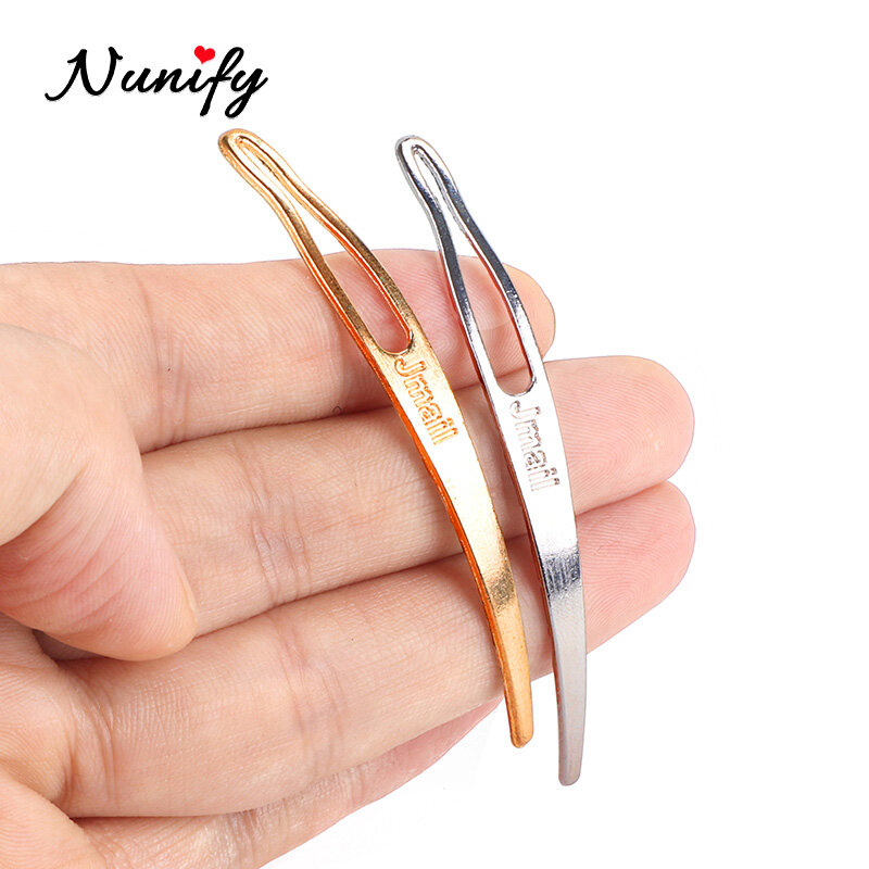 Nunify-Soporte de extensión de cabello Dreadlock, aguja de bloqueo para cerraduras, herramientas de extensiones de cabello, aguja curva, 1 unids/lote, buena calidad