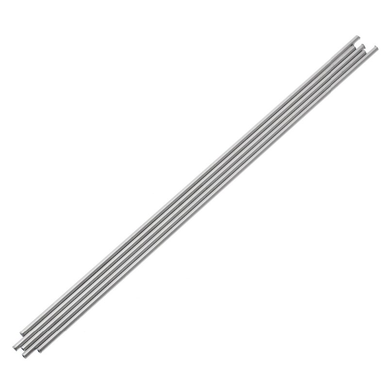 5pcs/set Silver 304 Stainless Steel Capillary Tube 3mm OD 2mm ID 250mm Length Home Improvement Accessories