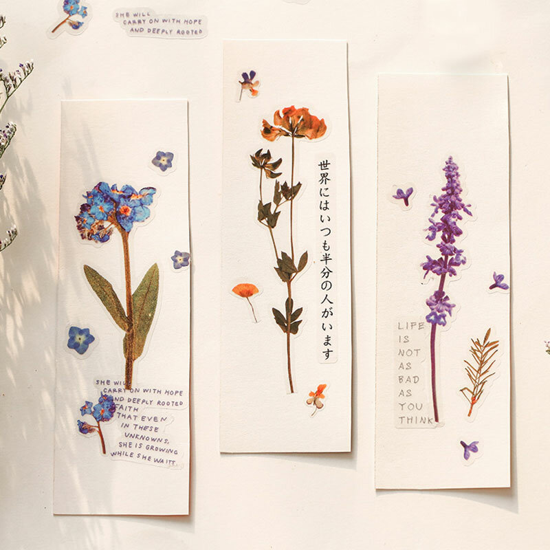 Przezroczyste naklejki stokrotki dla zwierząt dekoracyjny kwiat naklejki na rośliny dla DIY etykiety pamiętnik papeteria Album dziennik narzędzie do wycinanek