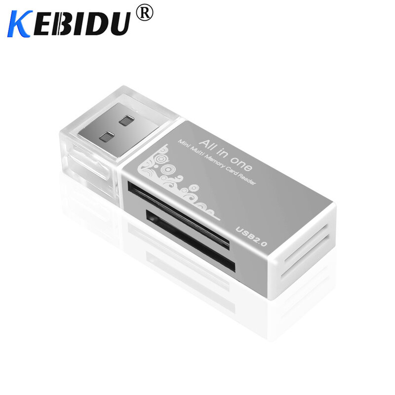 Kebidu-Lector de tarjetas de memoria USB 2,0, multisd/SDHC MMC/RS MMC TF/ MS PRO/MS DUO M2, venta al por mayor