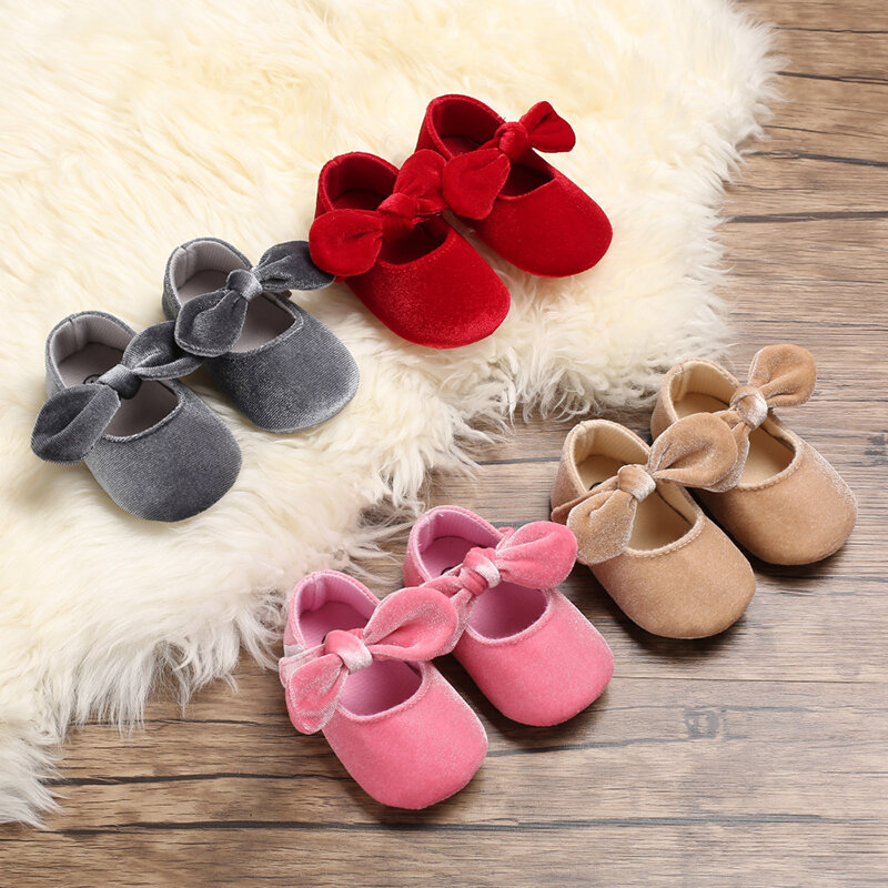 Fashion First Walkers Bowknot Princess Shoes Spring Summer New Style Baby Girl Newborn Soft Toddler Shoes